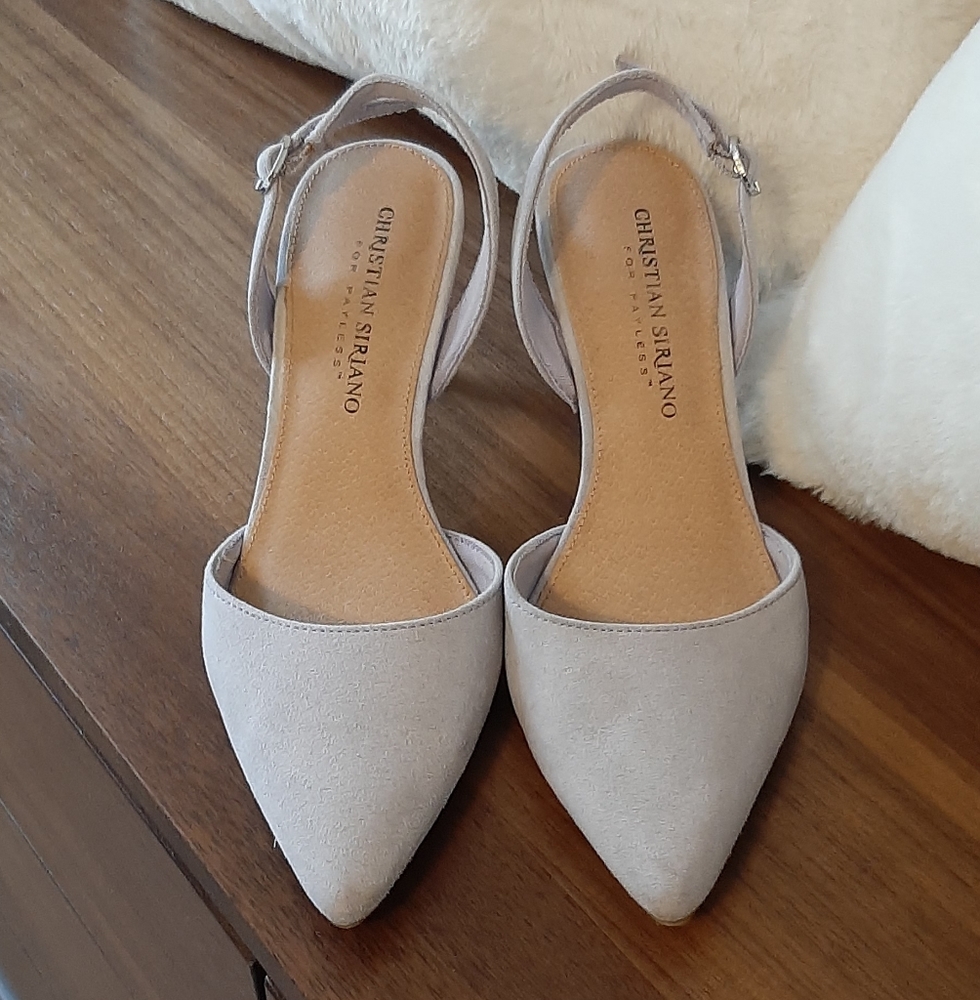 Christian Siriano, lilac heels, size 5